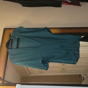 Lightweight turquoise cardigan